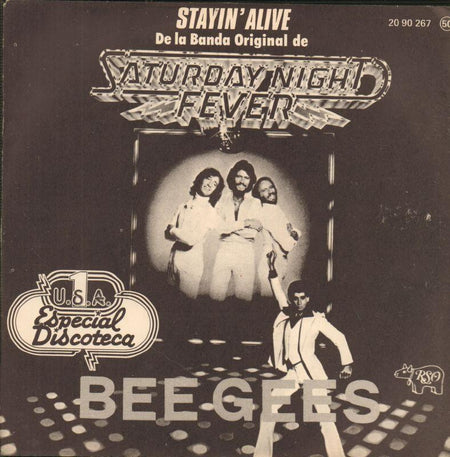 Bee Gees-Stayin Alive-Polydor-7" Vinyl P/S