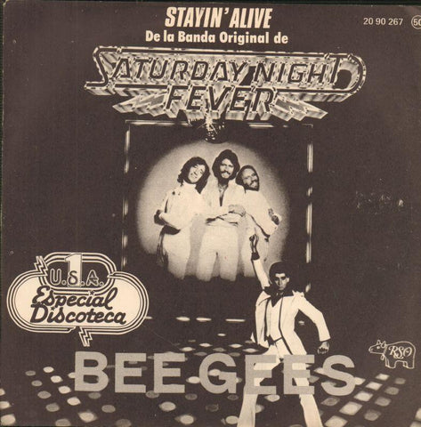 Bee Gees-Stayin Alive-Polydor-7" Vinyl P/S