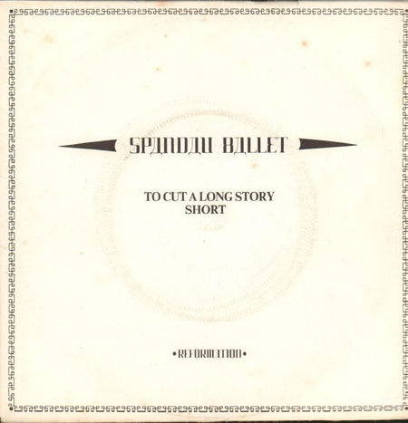 Spandau Ballet-To Cut A Long Story Short-Chrysalis-7" Vinyl P/S
