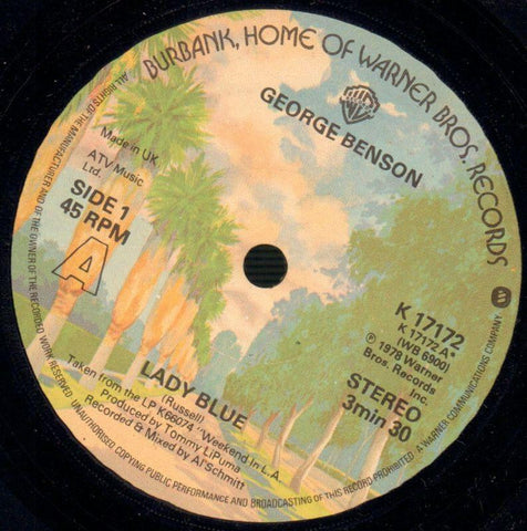 George Benson-Lady Blue-Warner-7" Vinyl
