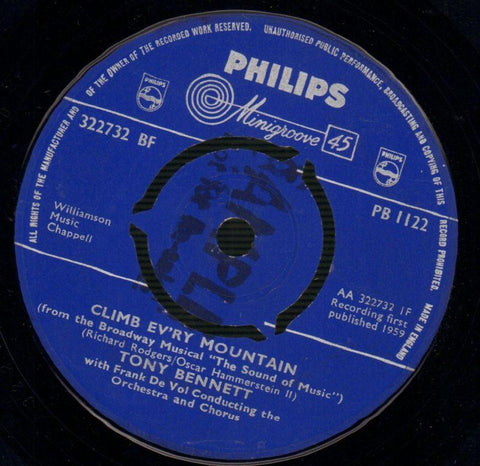 Tony Bennett-Climb Every Mountain-Philips-7" Vinyl