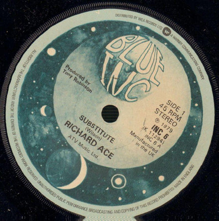 Richard Ace-Substitute-Blue Inc-7" Vinyl