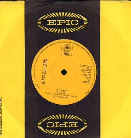 Russ Ballard-Fly Away-Epic-7" Vinyl