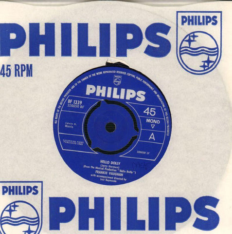 Frankie Vaughan-Hello Dolly-Philips-7" Vinyl