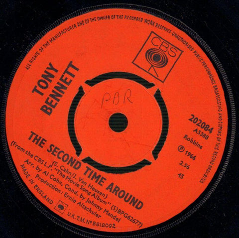 Tony Bennett-The Second Time Around-cbs-7" Vinyl