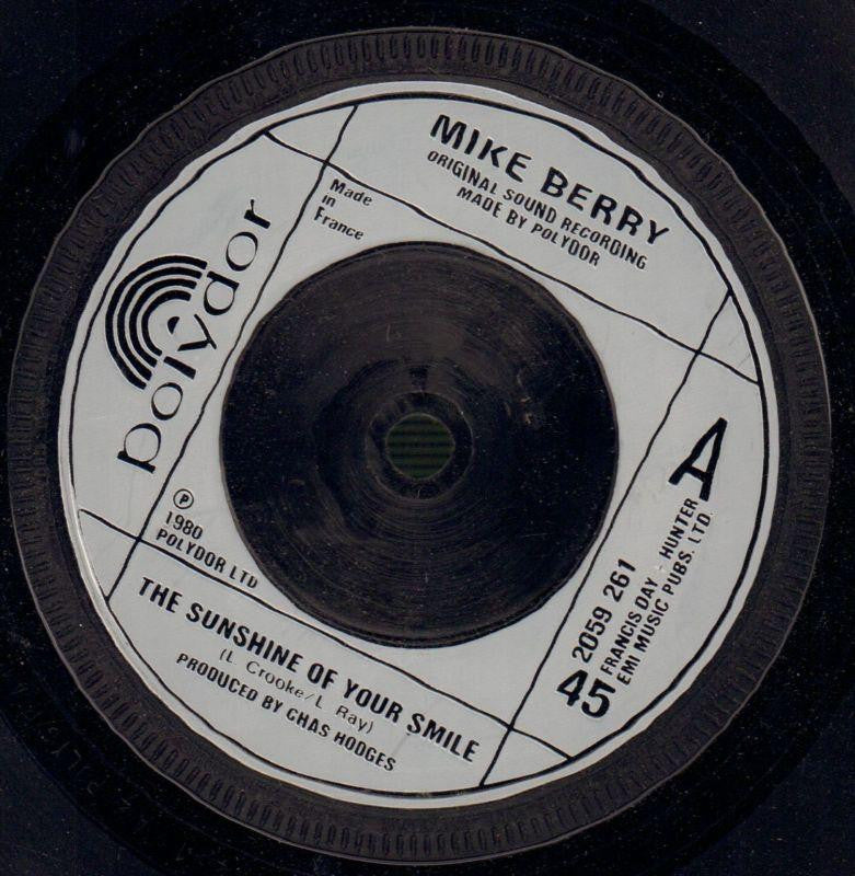 Mike Berry-The Sunshine Of Your Smile-Polydor-7" Vinyl