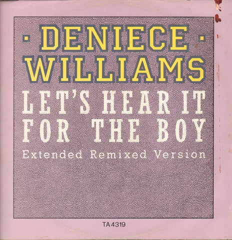 Deniece Williams-Let's Hear It For The Boy-Epic-12" Vinyl P/S