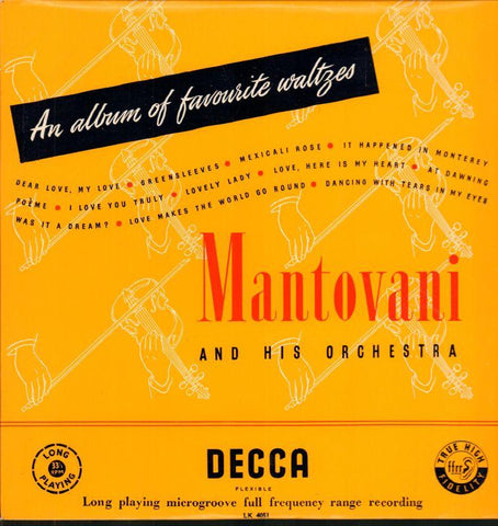 Mantovani-An Album Of Favourite Waltzes-Decca-Vinyl LP