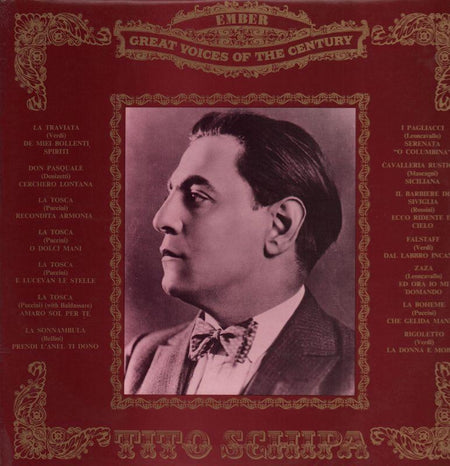 Tito Schipa-Ember Great Voices Of The Century-Ember-Vinyl LP