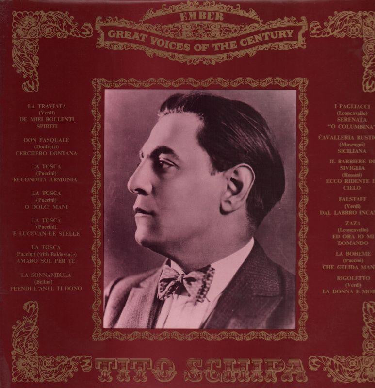 Tito Schipa-Ember Great Voices Of The Century-Ember-Vinyl LP