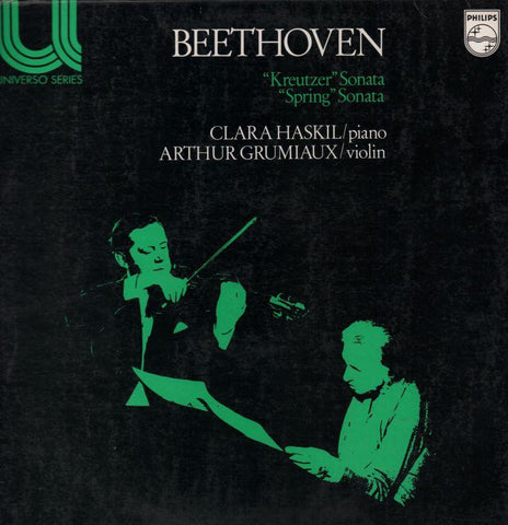 Beethoven-Kreutzer Spring Sonata Clara Haskil-Philips-Vinyl LP
