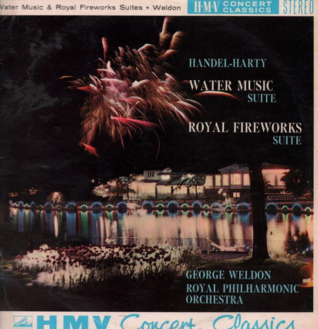 Handel-Harty-Water Music & Royal Fireworks Suite RSO George Weldon-HMV-Vinyl LP