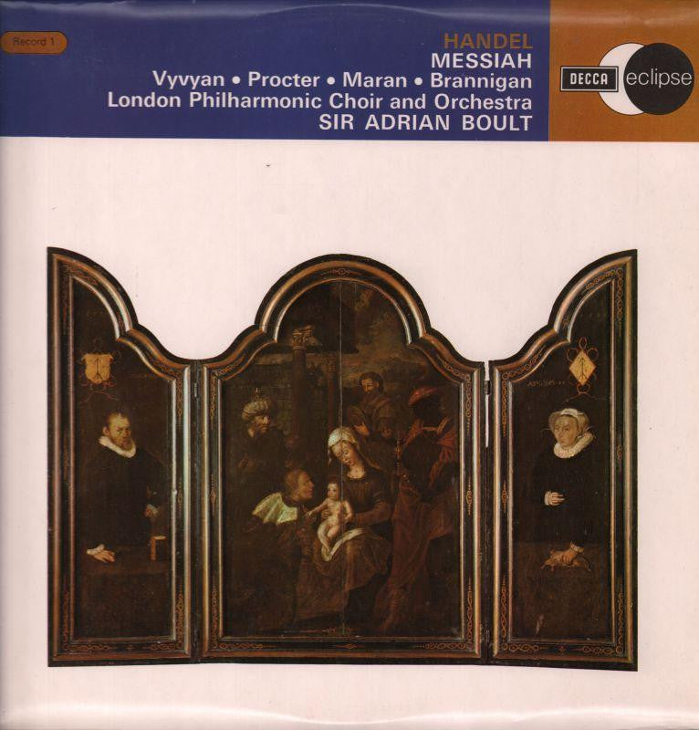 Handel-Messiah London Philharmonic Choir Adrian Boult-Decca-Vinyl LP