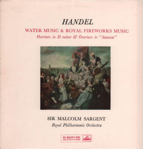 Handel-Water Music & Royal Fireworks Music Malcolm Sargent-HMV-Vinyl LP