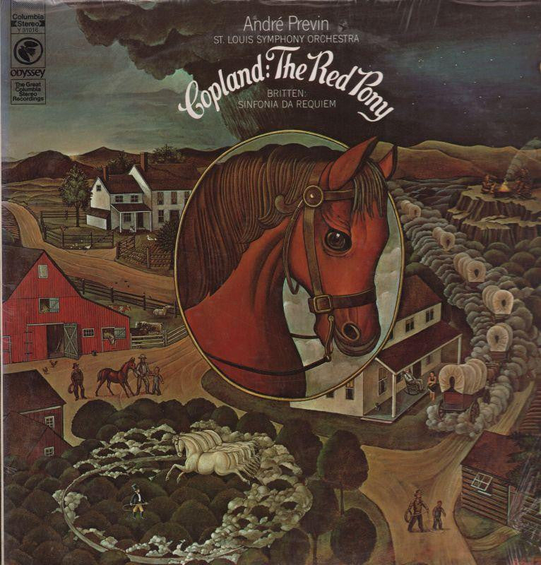 Andre Previn-Copland: The Red Pony Britten Sinfonia Da Requiem-Columbia Records-Vinyl LP