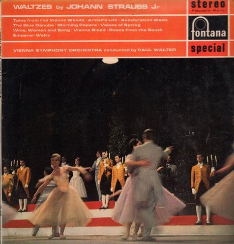 Johann Strauss-Waltzes Vienna Symphony Orchestra-Fontana-Vinyl LP