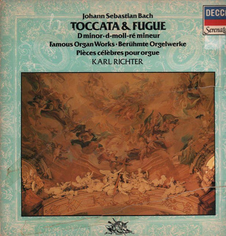 Johann Bach-Toccata & Fugue Karl Richter-Decca-Vinyl LP