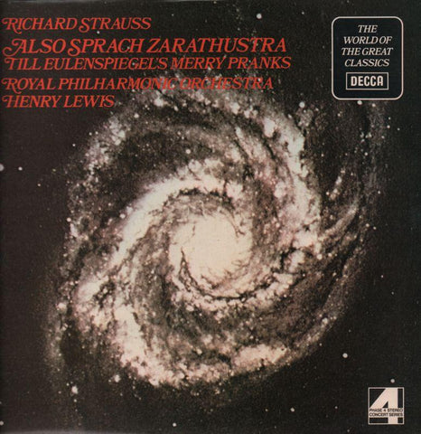 Strauss-Also Sprach Zarathustra Royal Philharmonic/Henry Lewis-Decca-Vinyl LP
