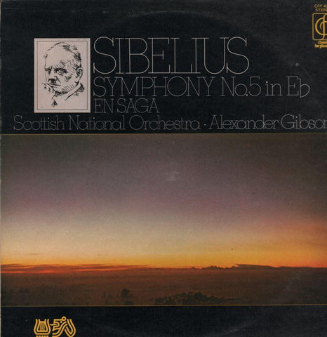 Sibelius-Symphony No.5 Scottish National/Alexander Gibson-CFP-Vinyl LP