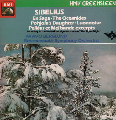 Sibelius-En Saga Paavo Berglund/Bournemouth Symphony-HMV-Vinyl LP