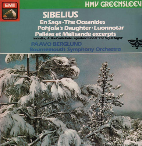 Sibelius-En Saga Paavo Berglund/Bournemouth Symphony-HMV-Vinyl LP
