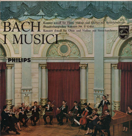 Bach-Konzert A Moll Fur Flote I Musici-Philips-Vinyl LP