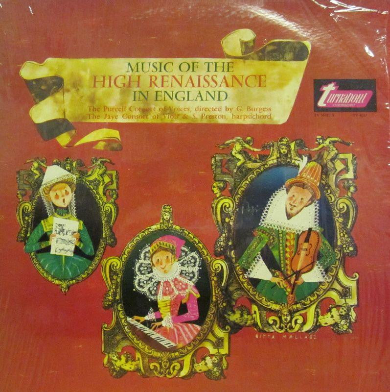 Music Of The High Renaissance In England-Turnabout-Vinyl LP-Ex/VG+ - Shakedownrecords