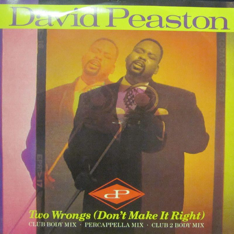 David Peaston-Two Wrongs-Geffen-12" Vinyl