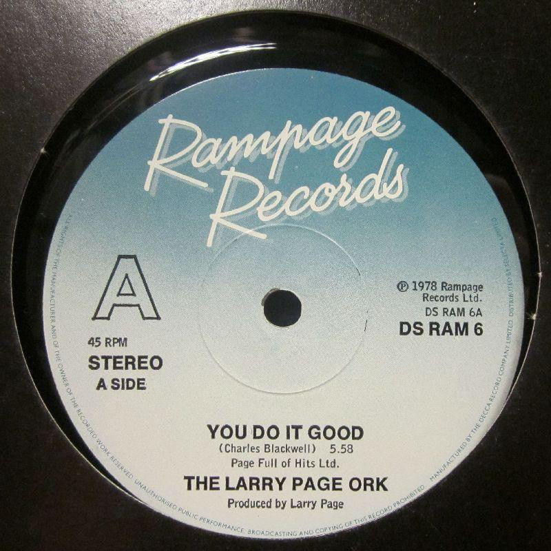 The Larry Page Ork-You Do It Good-Rampage-12" Vinyl