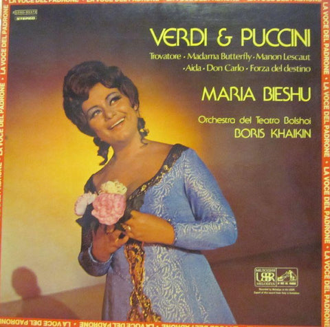 Maria Bieshu-Verdi & Puccini-Melodiya-Vinyl LP Gatefold