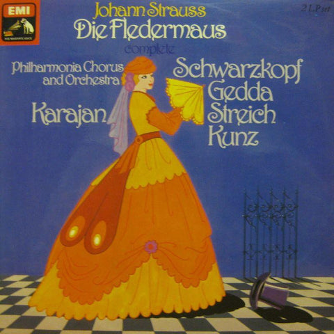 Strauss-Die Fledermaus-HMV-2x12" Vinyl LP Gatefold