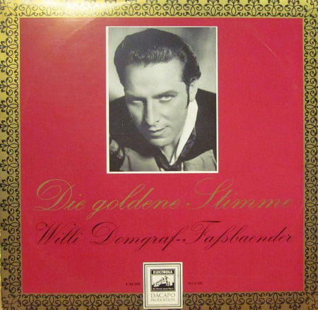 Willi Damgraf-Fafsbaender-Die Goldene Stimume-EMI-Vinyl LP