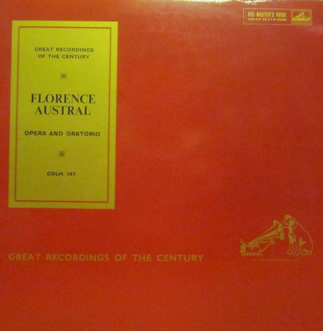Florence Austral-Opera And Oratorio-HMV-Vinyl LP
