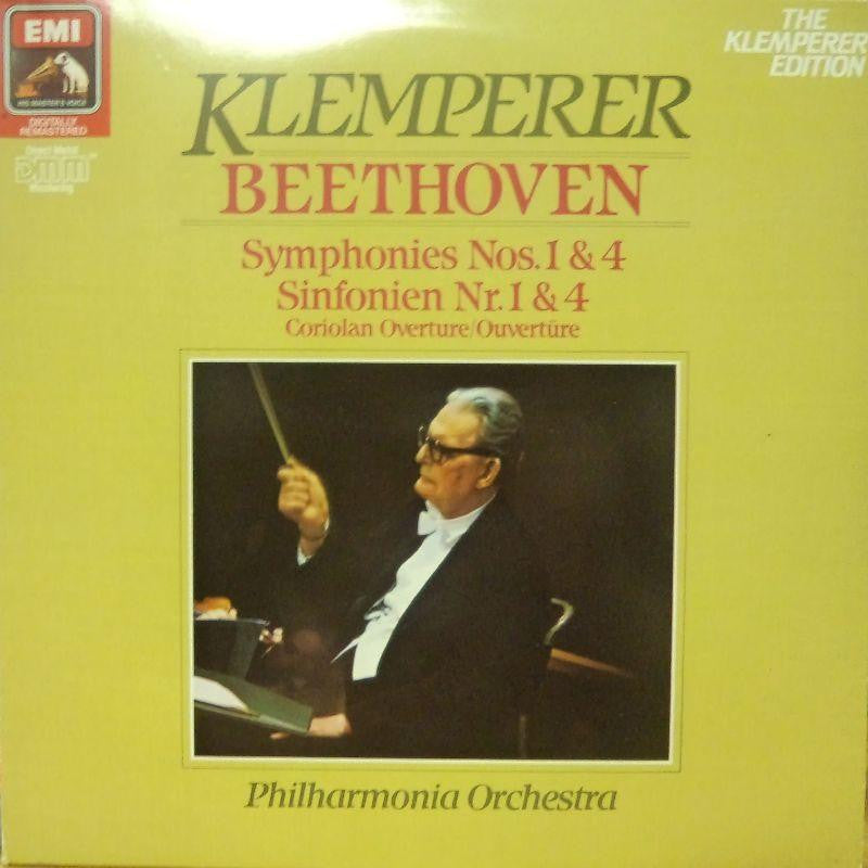 Beethoven-Symphonies No's 1 & 4-HMV-Vinyl LP
