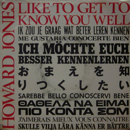Howard Jones-Like To Get To Know You Well-7" Vinyl P/S