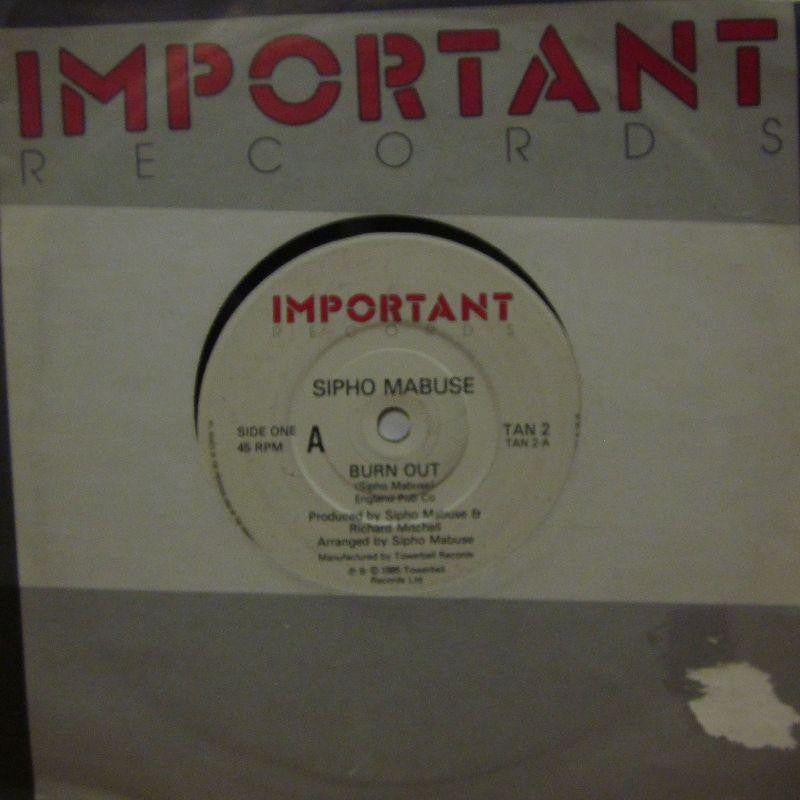 Sipho Mabuse-Burn Out-Important-7" Vinyl