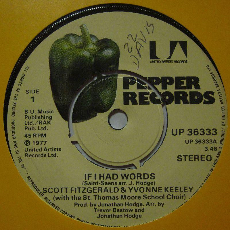 Scott Fitzgerald & Yvonne Keeley-If I Had Words-Pepper-7" Vinyl