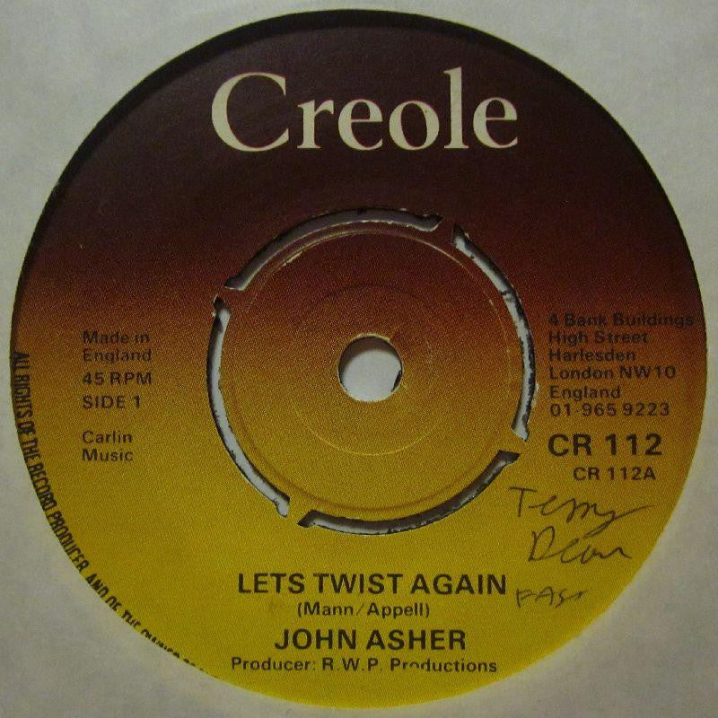 John Asher-Let's Twist Again-Creole-7" Vinyl