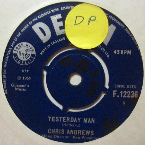 Chris Andrews-Yesterday Man-Decca-7" Vinyl