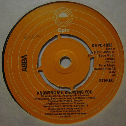 Abba-Knowing Me Knowing You-Epic-7" Vinyl