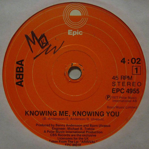 Abba-Knowing Me Knowing You-Epic-7" Vinyl