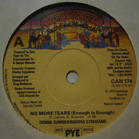 Donna Summer-No More Tears-Casablanca-7" Vinyl