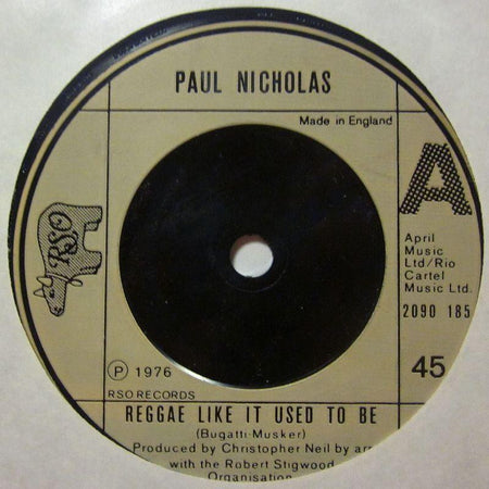Paul Nicholas-Reggae Like It Used To Be-RSO-7" Vinyl