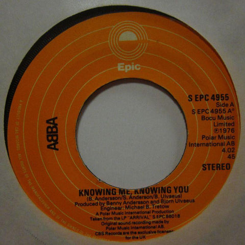 Abba-Knowing Me Knowing You-Epic-7" Vinyl