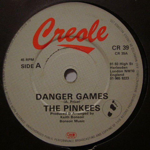 The Pinkees-Danger Games-Creole-7" Vinyl