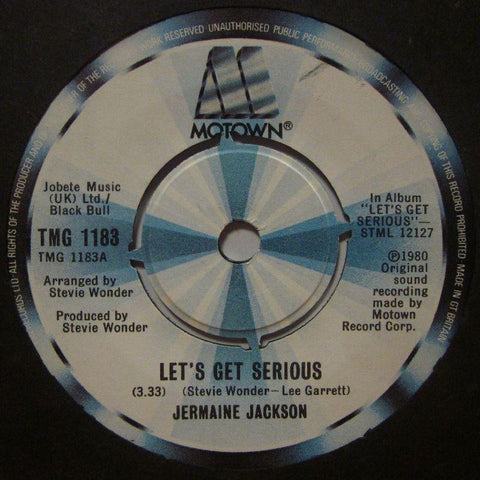 Jermaine Jackson-Let's Get Serious-Motown-7" Vinyl