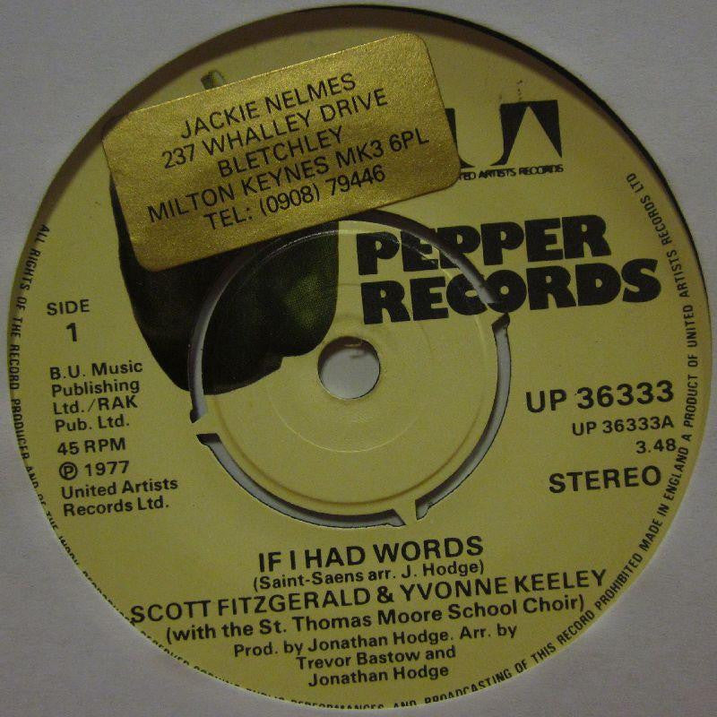 Scott Fitzgerald & Yvonne Keeley-If I Had Words-Pepper-7" Vinyl