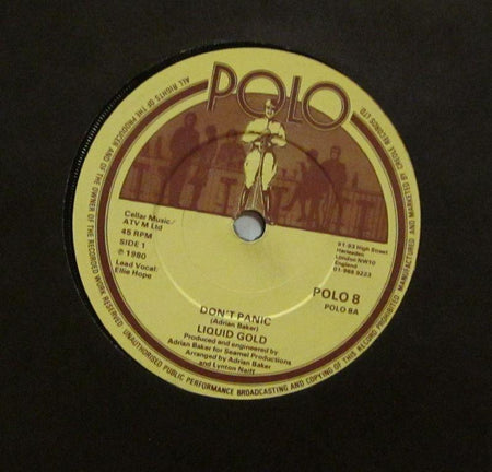Liquid Gold-Don't Panic-Polo-7" Vinyl P/S