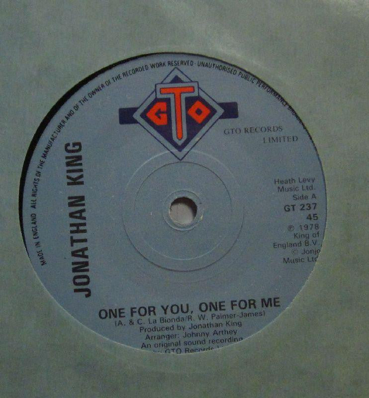 Jonathan King-One For You, One For Me-GTO-7" Vinyl
