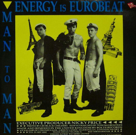 Man 2 Man-Energy Is Eurobeat-Bolts-7" Vinyl P/S